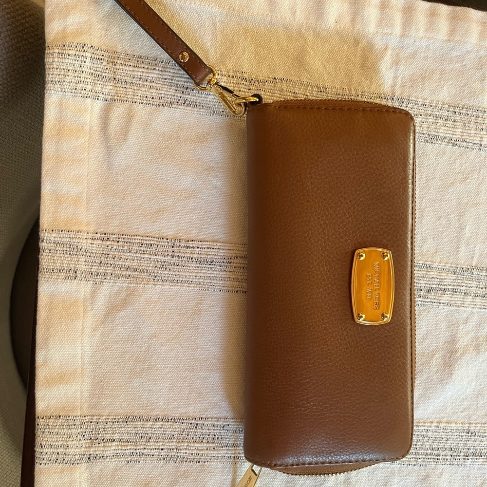 Michael Kors  wallet/wristlet Cognac color.